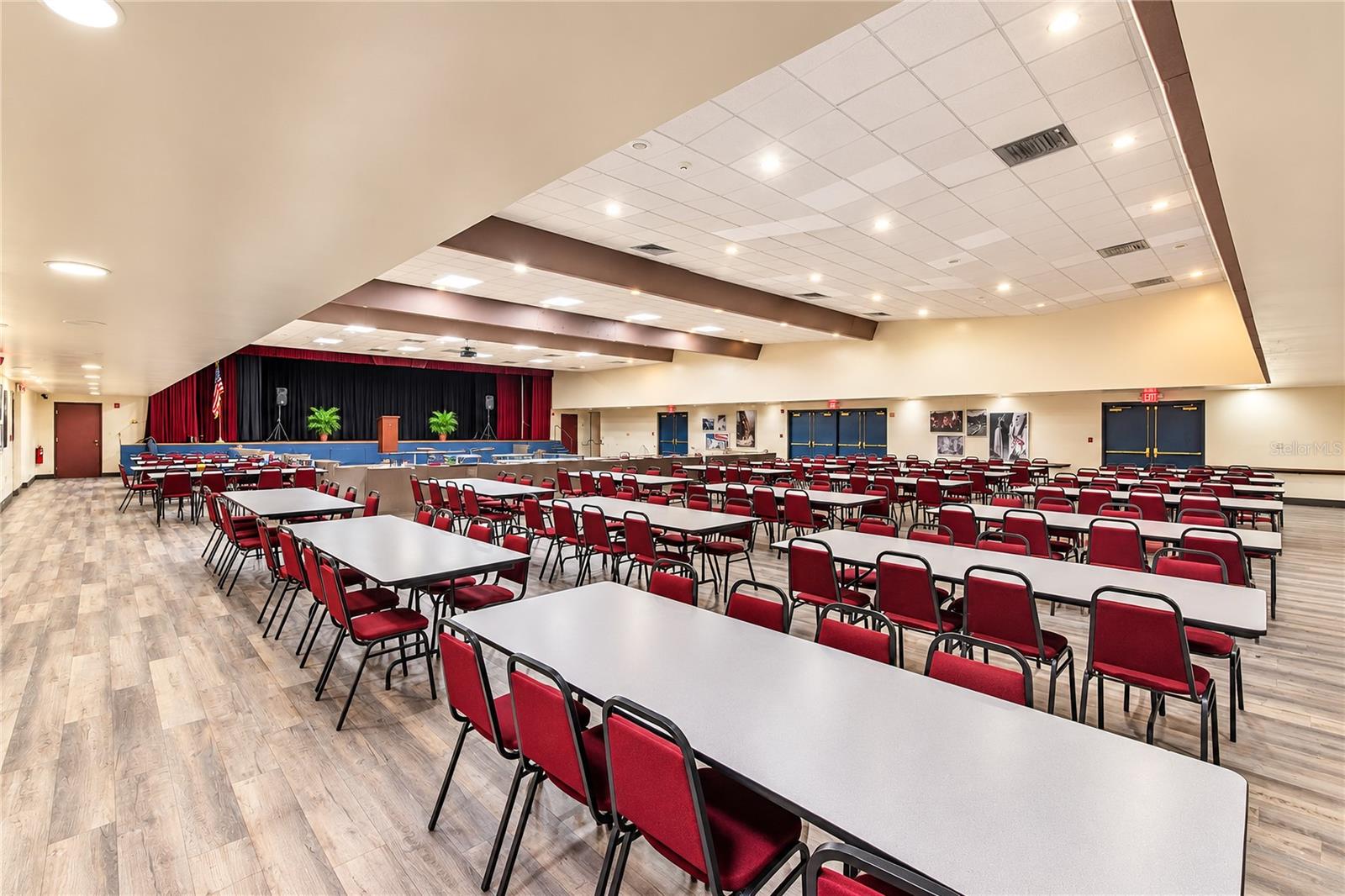Larger community centers, ballrooms, etc.