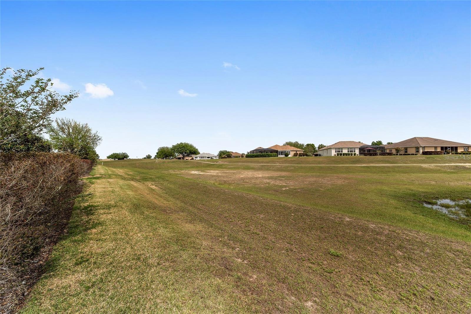Gold Course At Rear of Home