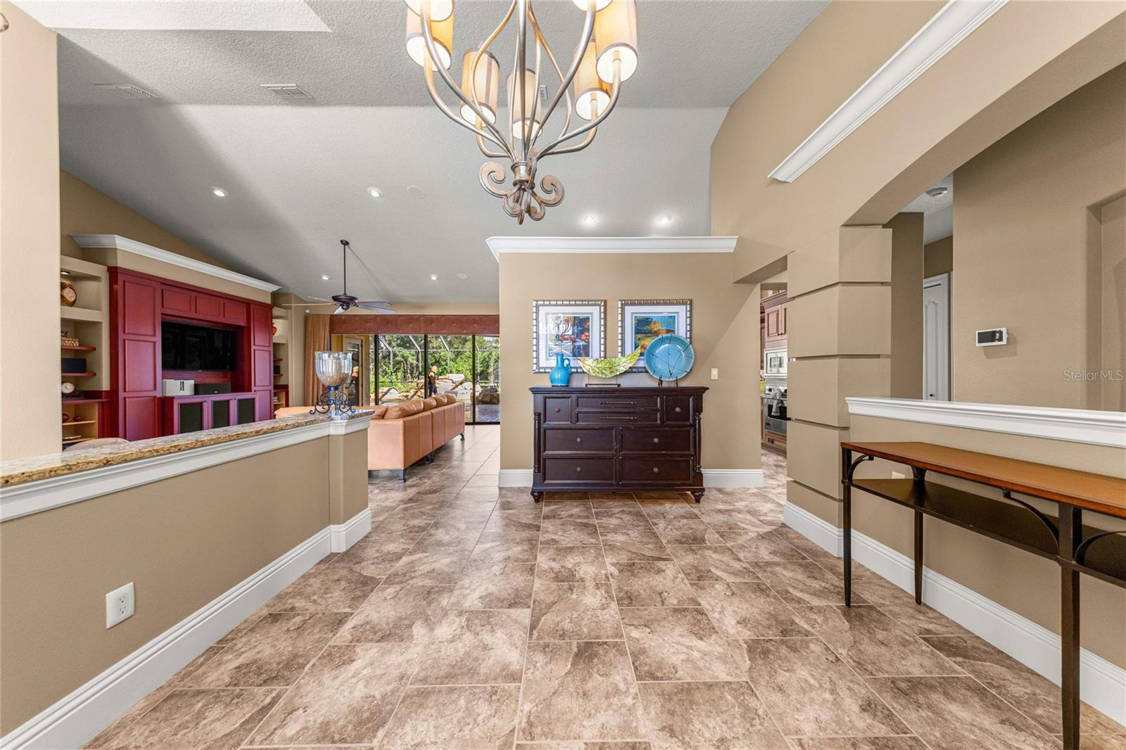 Additional view of dining room area.