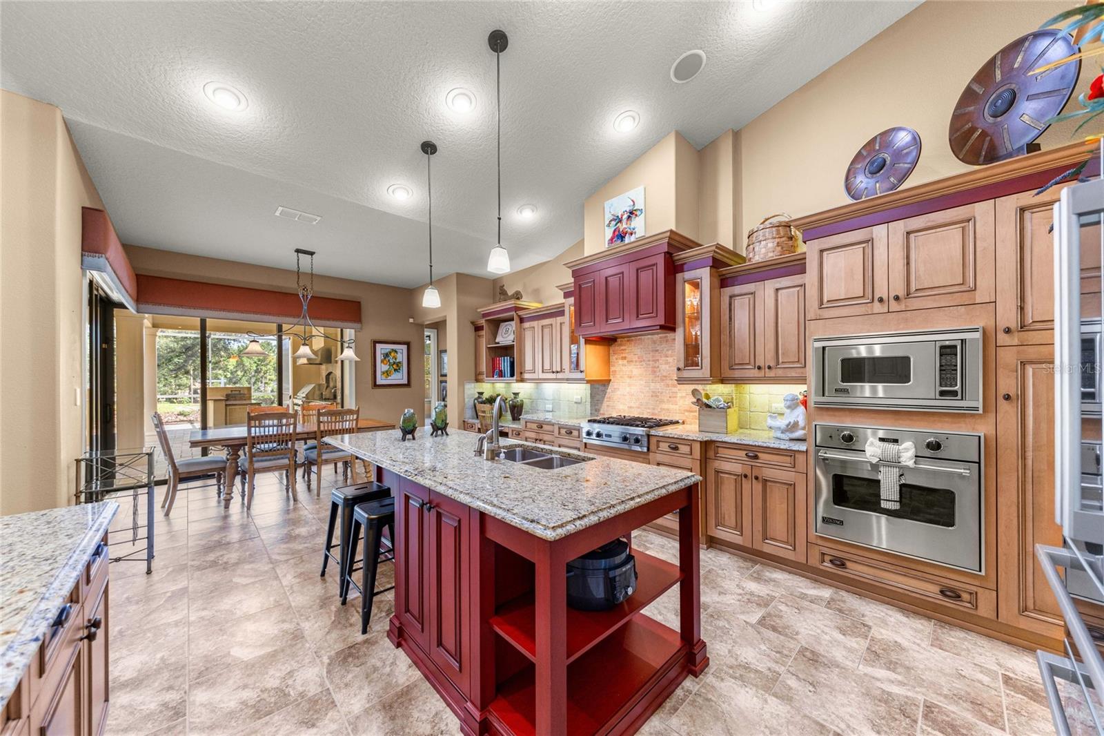 Spacious island designed for entertaining.