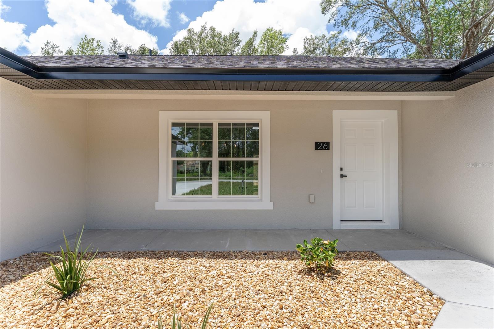 Landscaping will vary (rocks, mulch, plants, no plants)