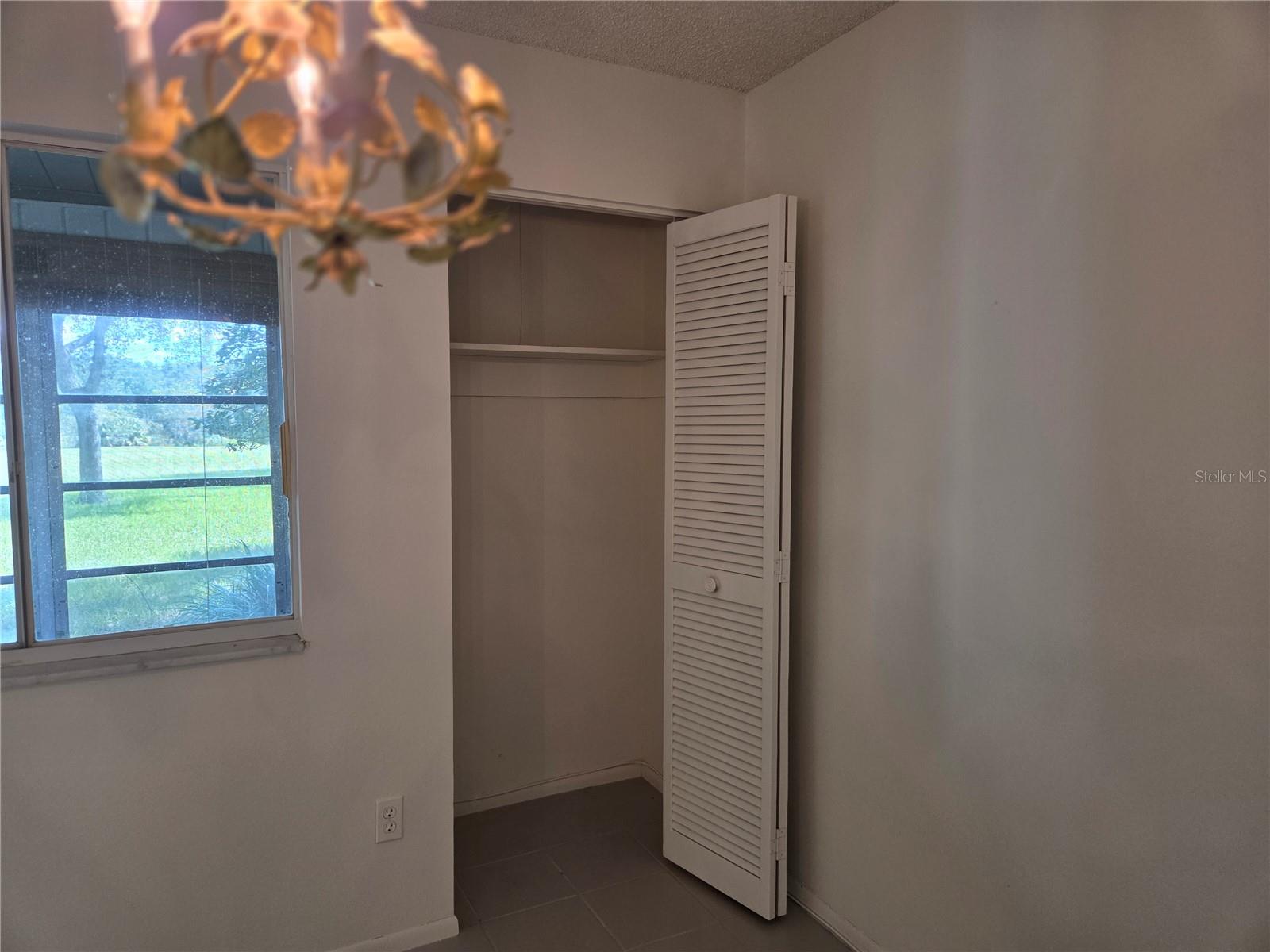 Living room storage closet