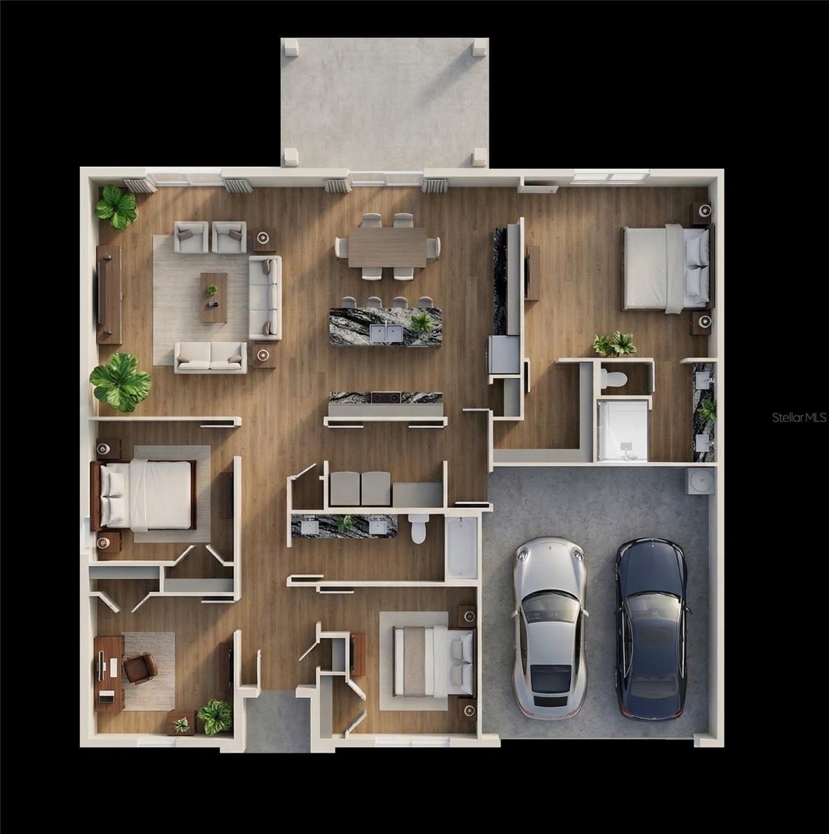 Layout with AI staging