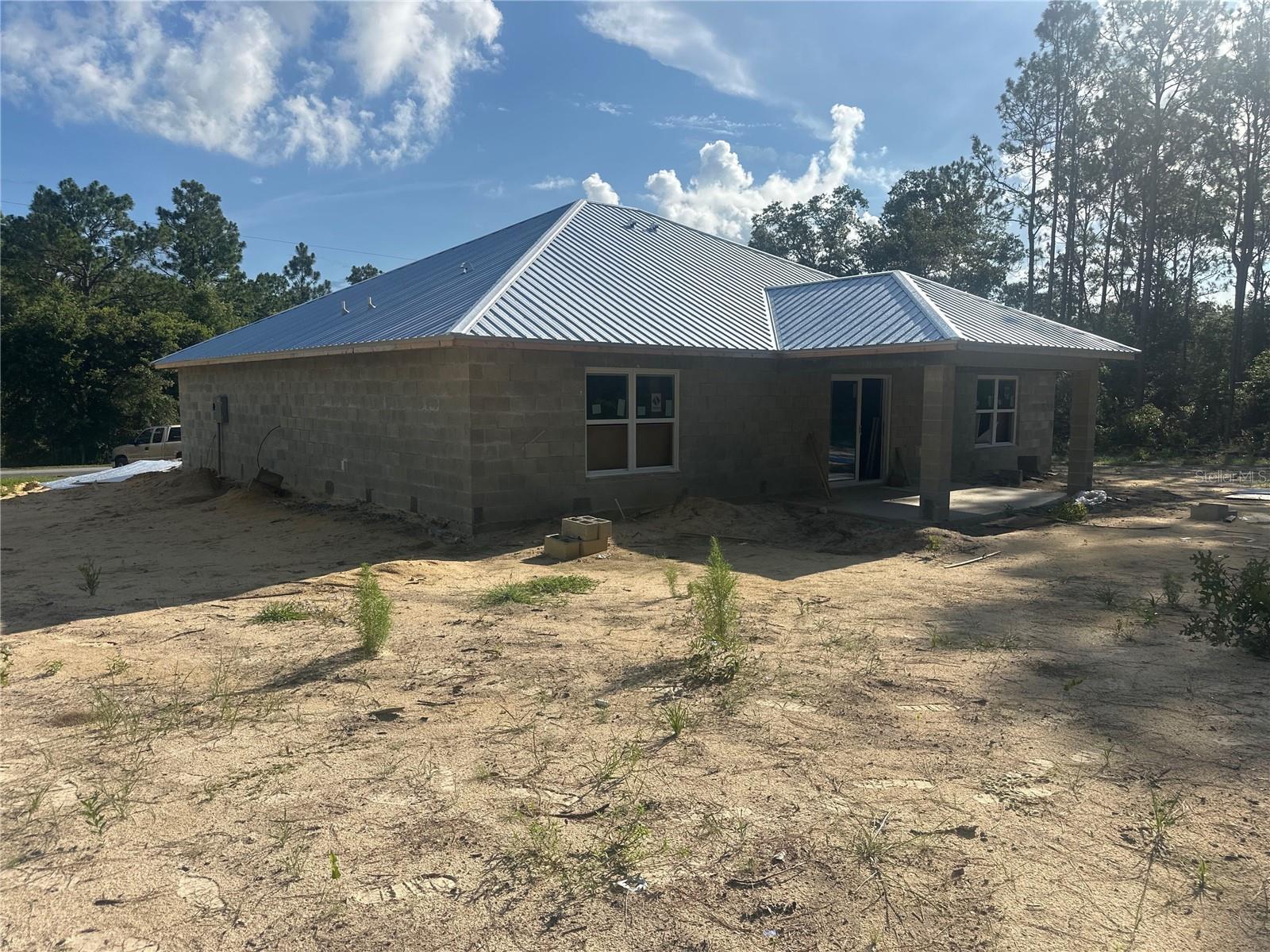 Actual home under construction
