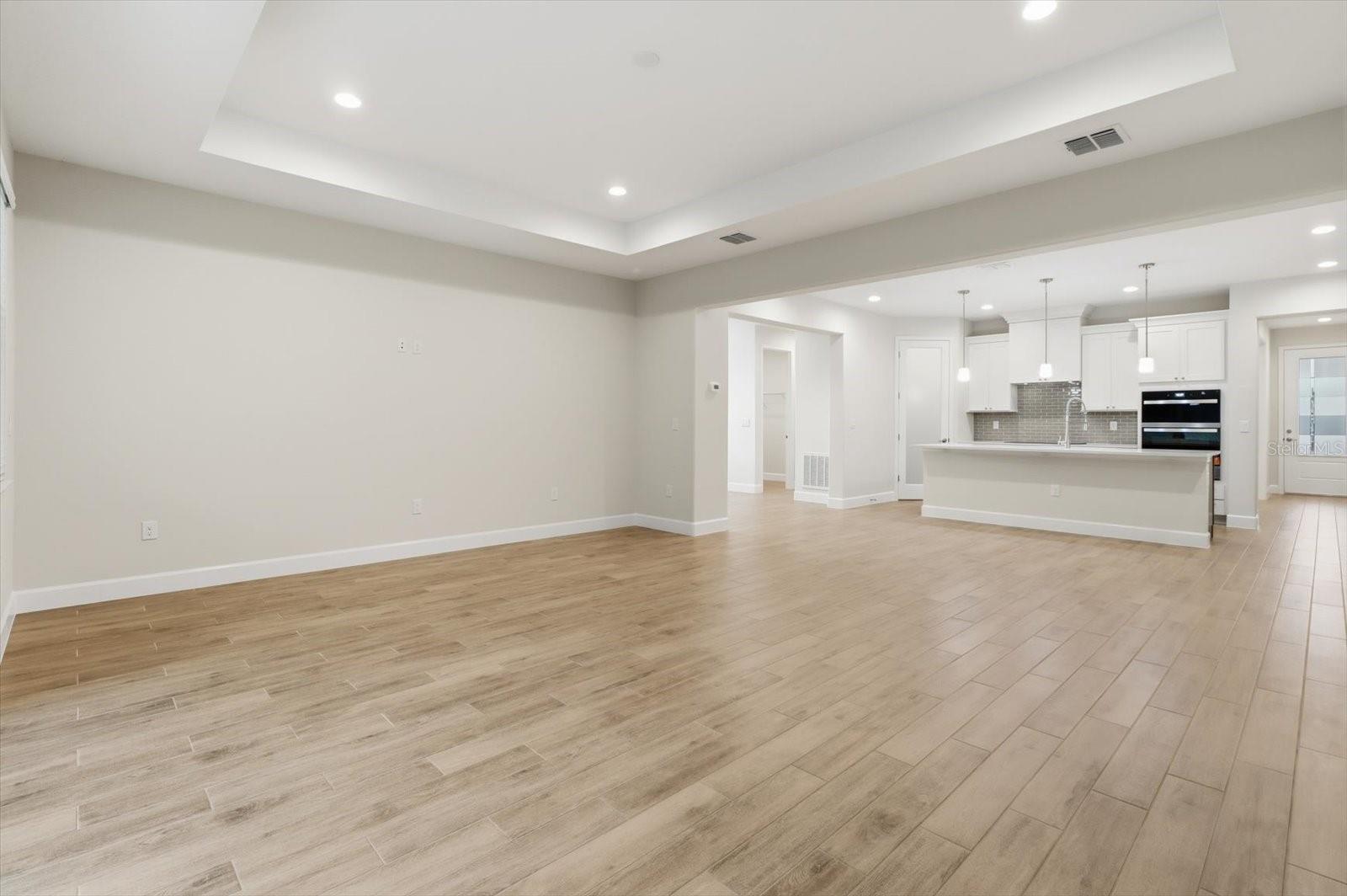 Welcome to the great room with tray ceilings! Welcome to the great room with tray ceilings!