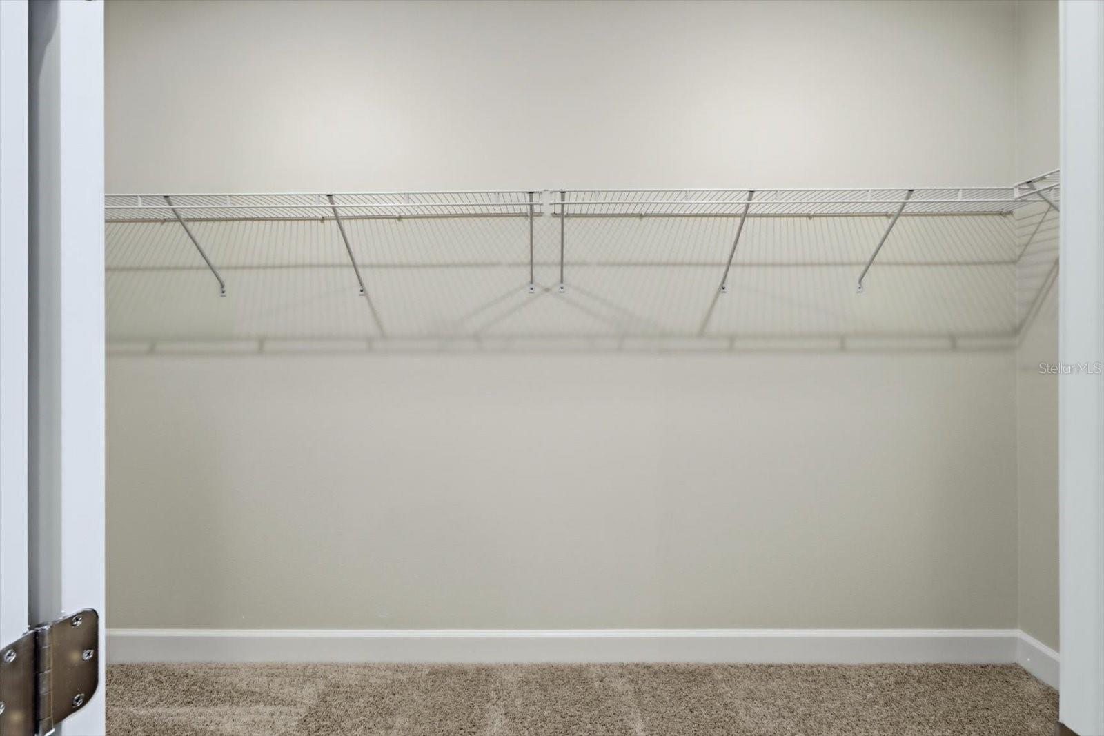 An oversized walk in closet just off the primary bathroom.
