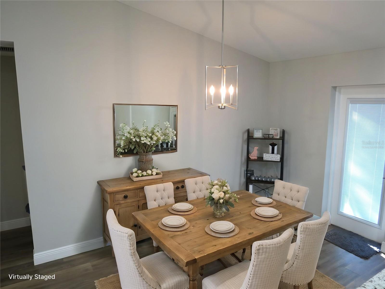 Dining room virtually staged Dining room virtually staged