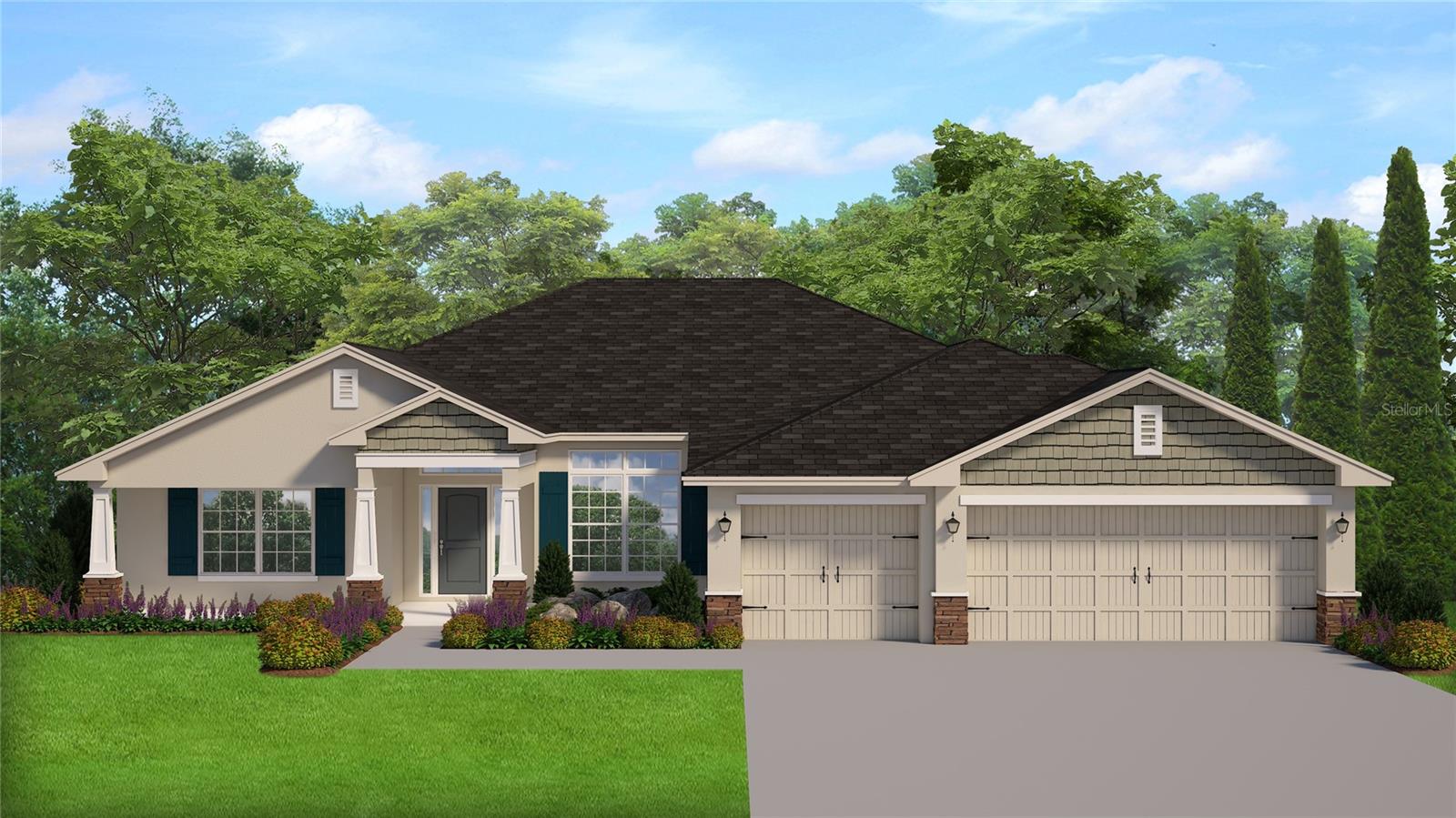 Artist Rendering not actual house or exterior color scheme