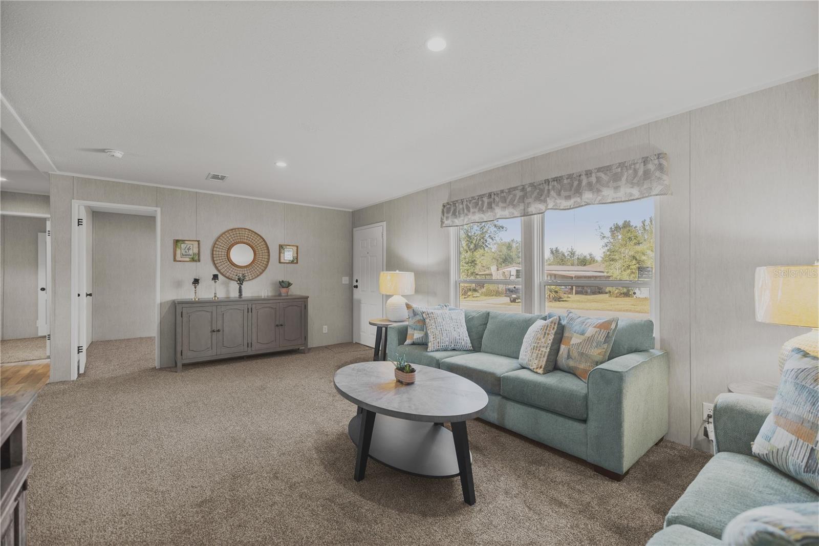 Living room with furniture