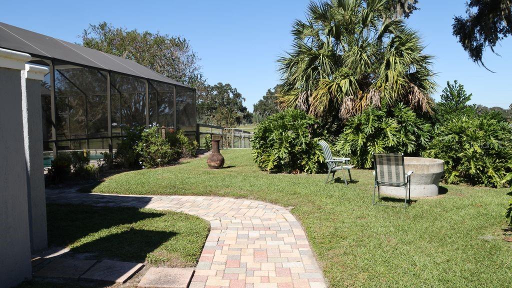 FIRE PIT AND GARDEN