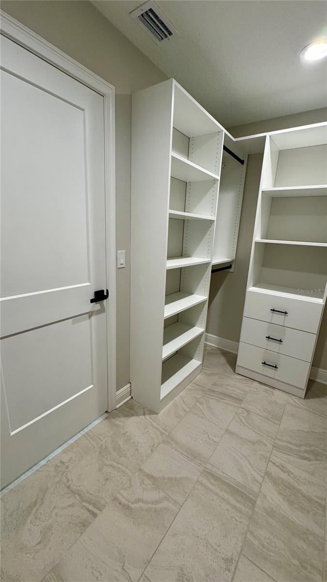 Master closet