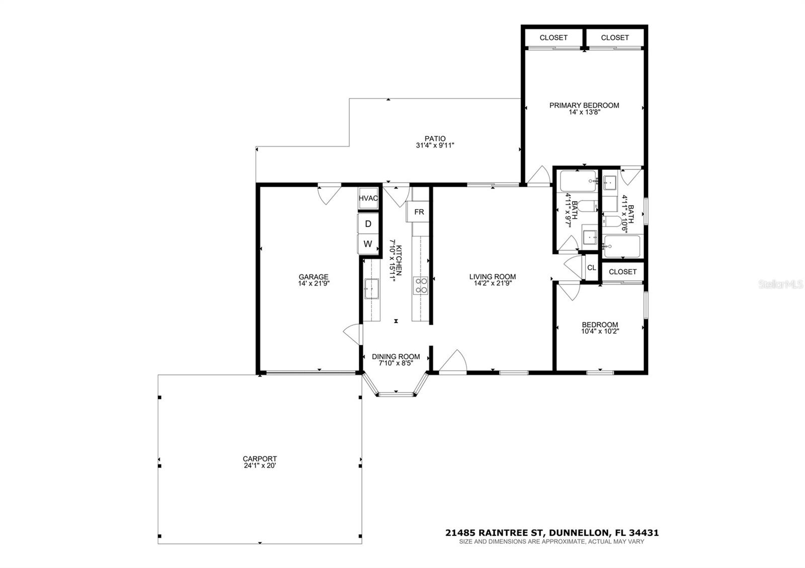 21485 SW RAINTREE STREET, Dunnellon, FL 34431