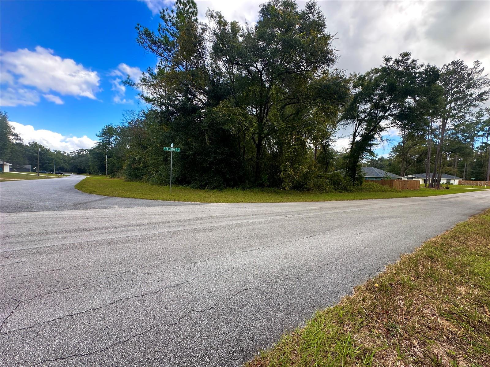 Looking toward road from property