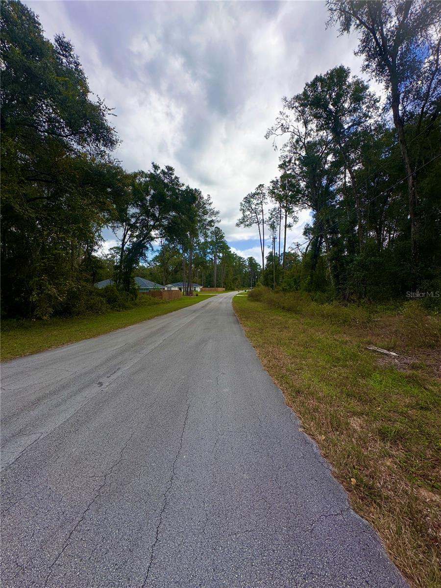 Down the street
