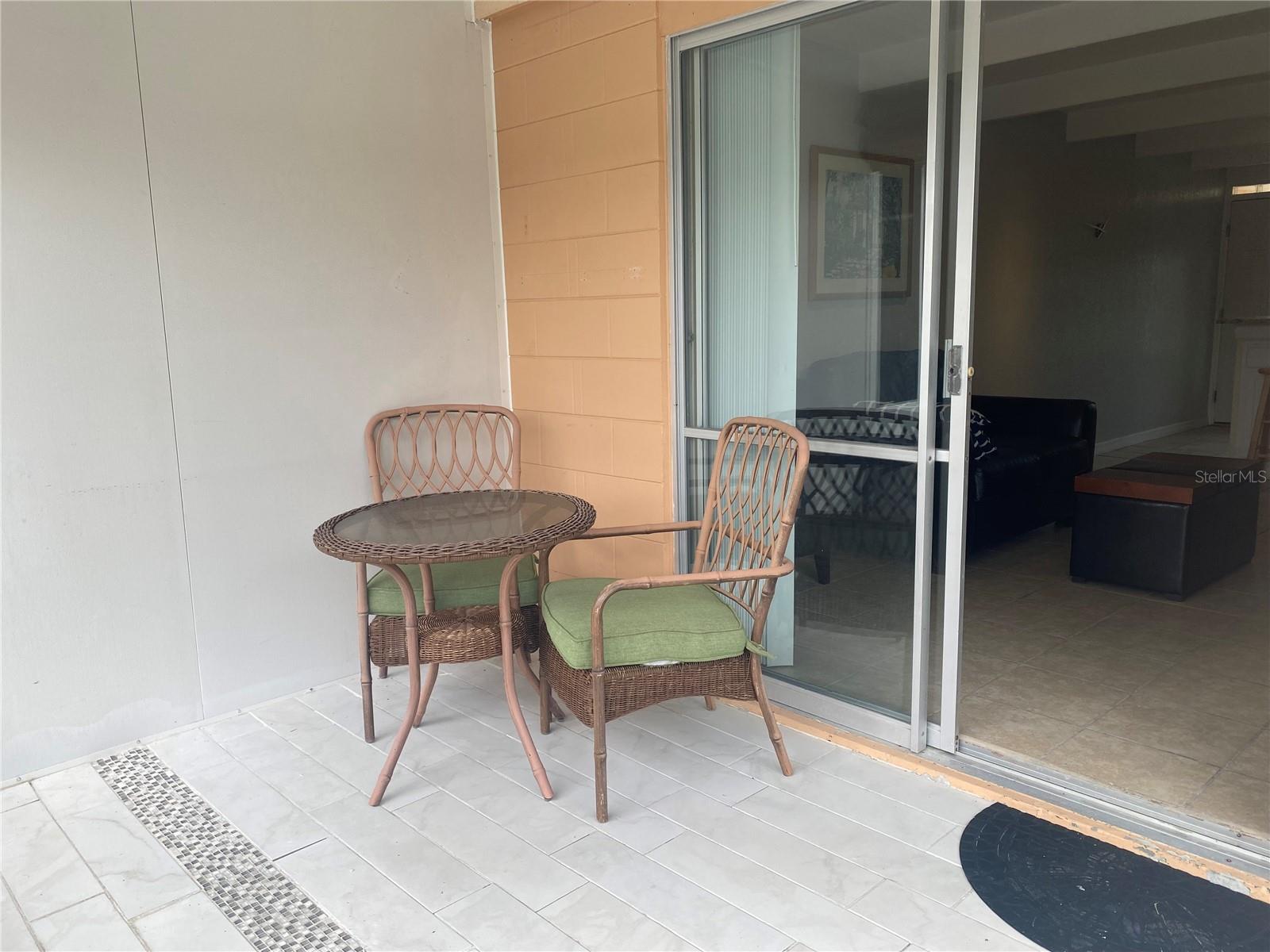 Back screened porch.