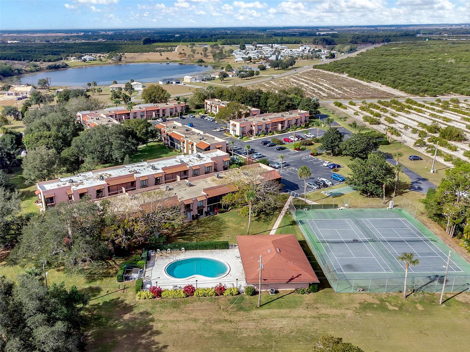 Arial view of community