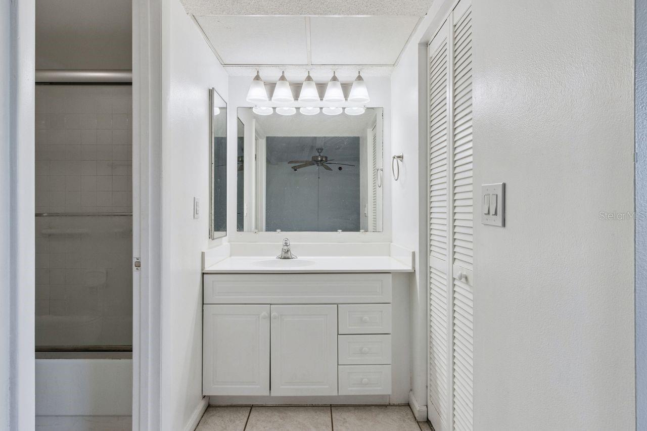 Primary bathroom & walk in closet