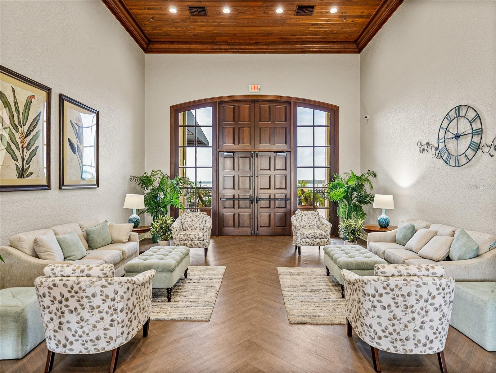 Clubhouse foyer