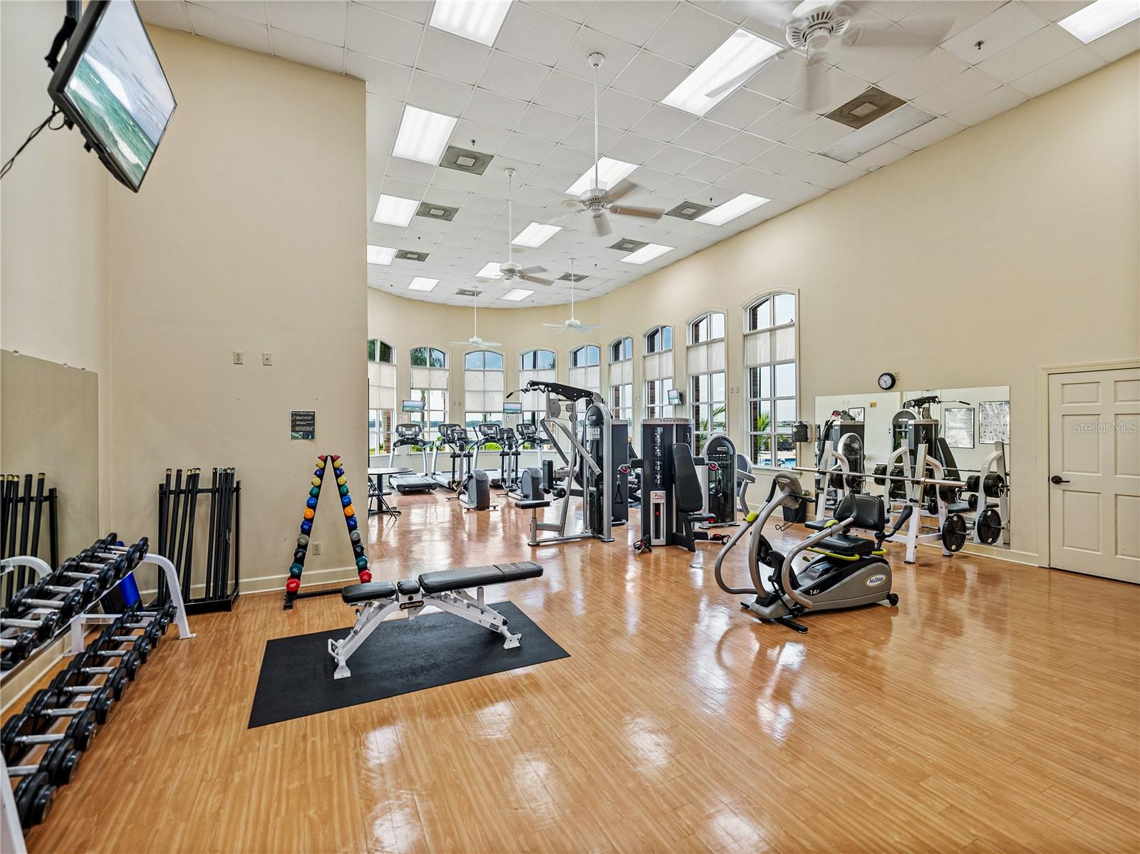 Clubhouse workout room