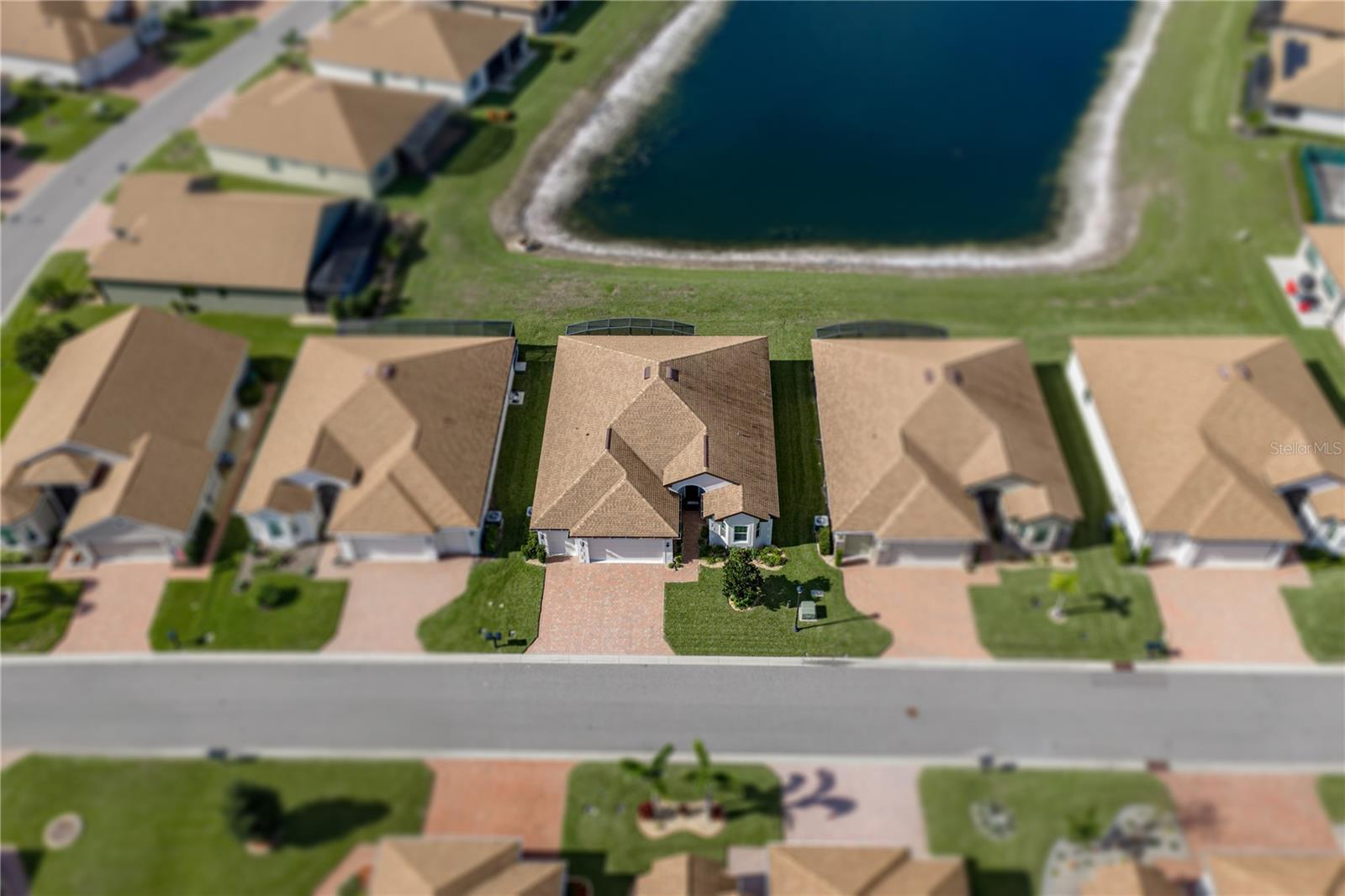 House drone view