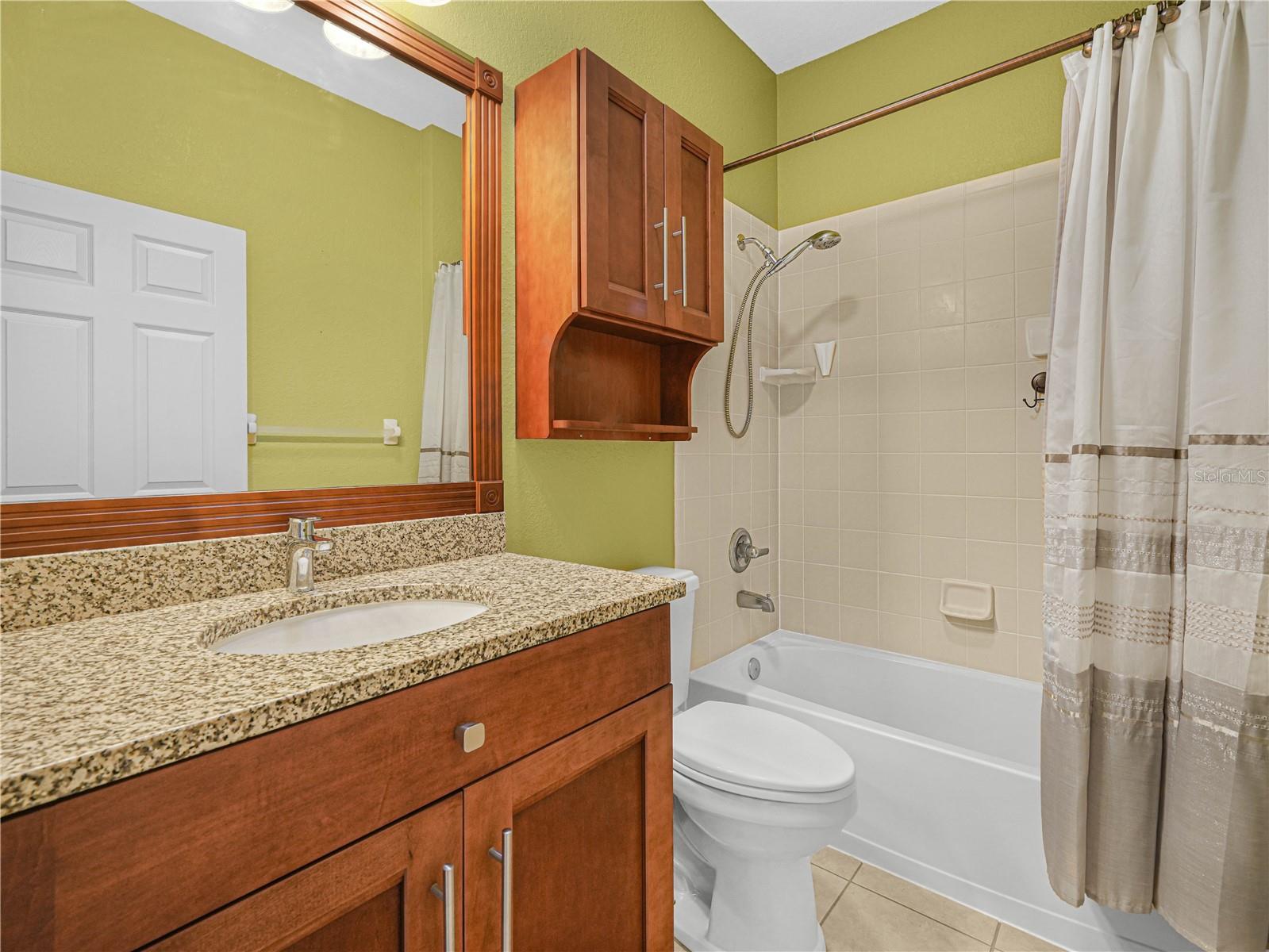 Comfort Height Vanity in Guest Bathroom