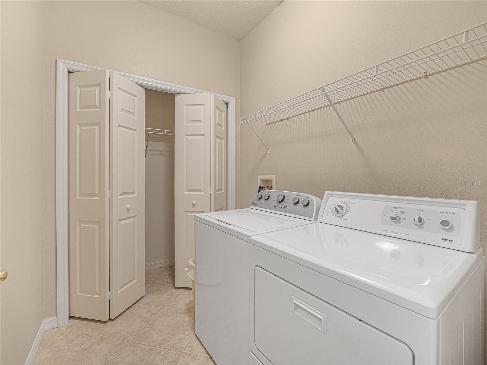 Laundry with Built in Closet