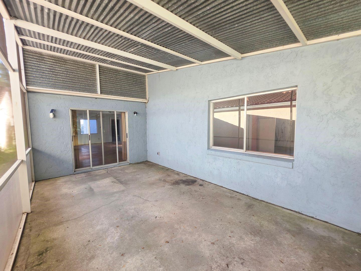 Back screened patio