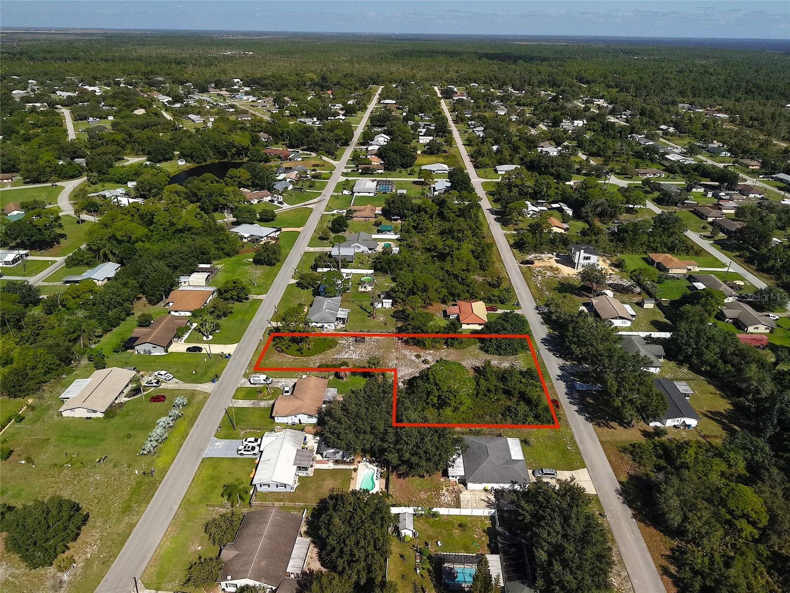 Dual paved road frontage access. Dual paved road frontage access.