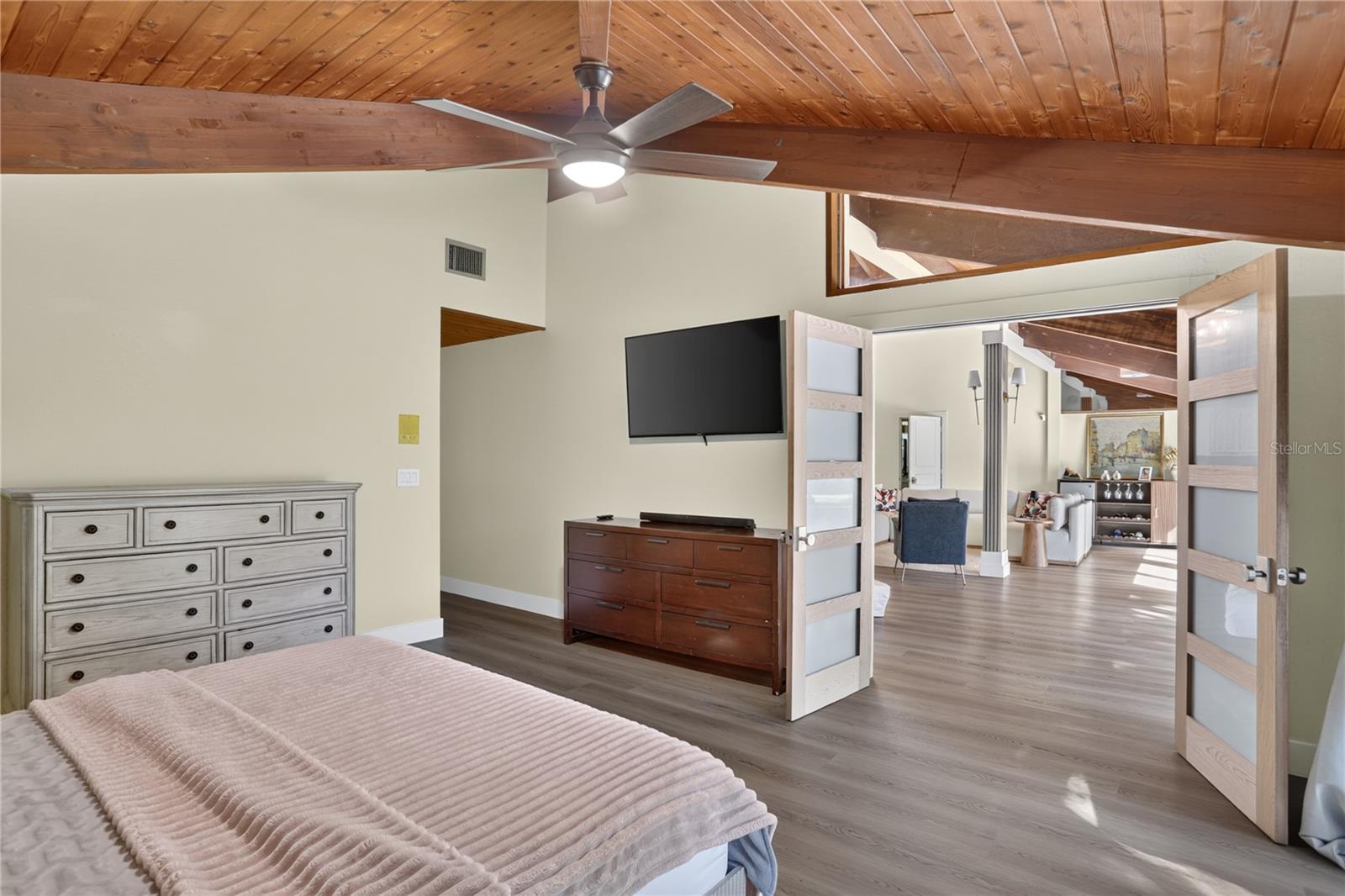 Master bedroom with French Doors