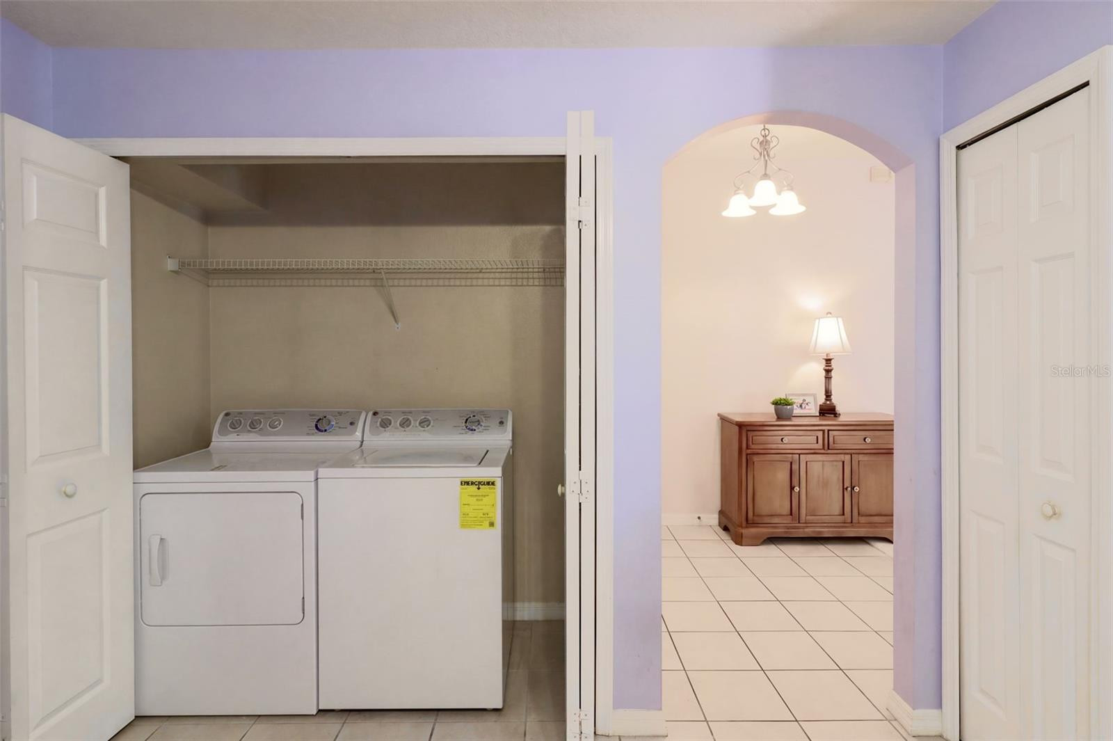 Laundry Pantry includes washer & dryer