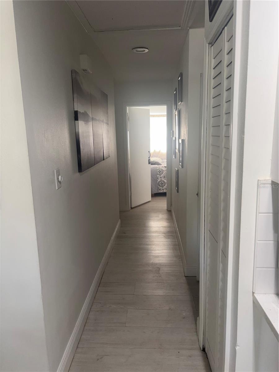 Hallway to 3 Bedrooms