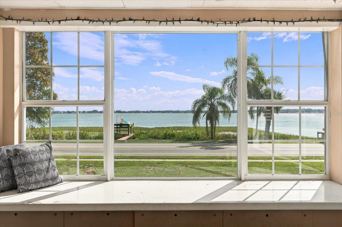 Views of the Chain of Lakes from the sunroom