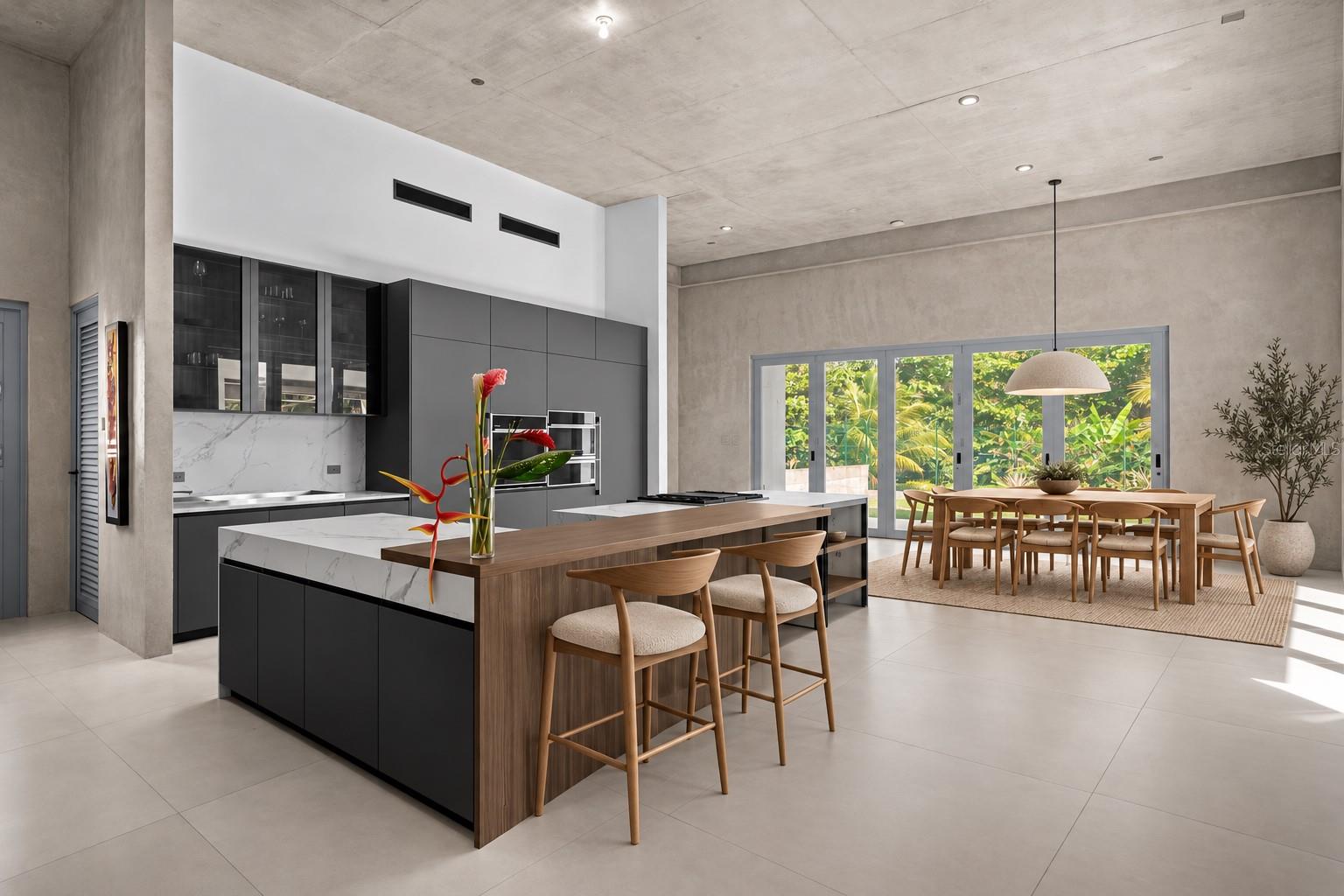 Kitchen & Dining Room - Conceptual Rendering