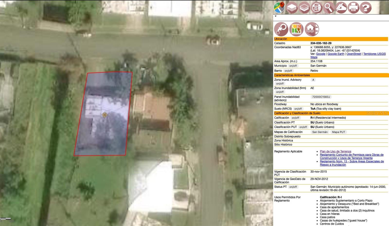 AE ZONE CODE MAP ( Flood Insurance is required in order to have a loan )