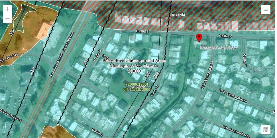 AE ZONE CODE MAP ( Flood Insurance is required in order to have a loan )