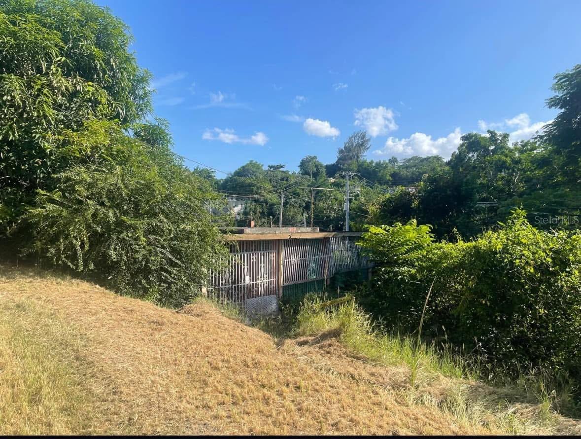 Property grounds with residential structure