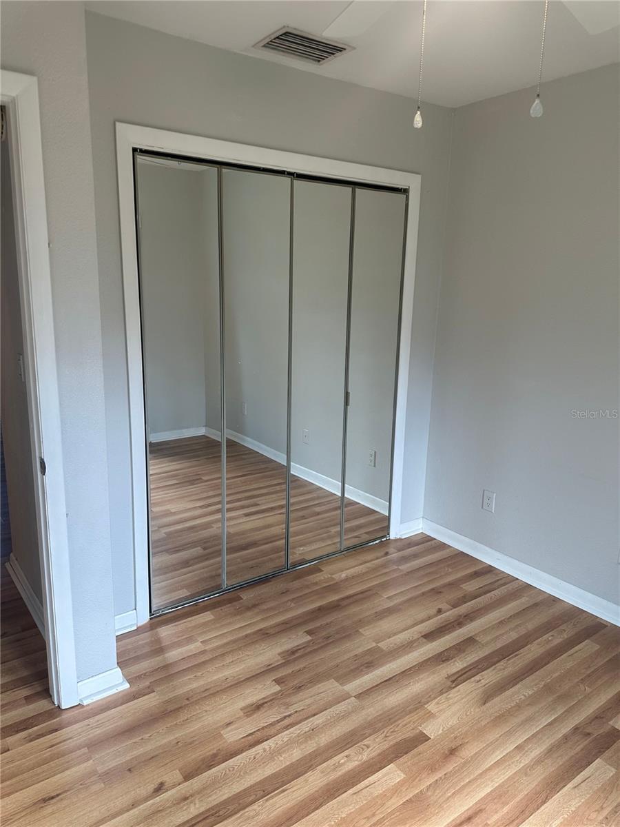 BEDROOM #2 BUILT IN CLOSET.
