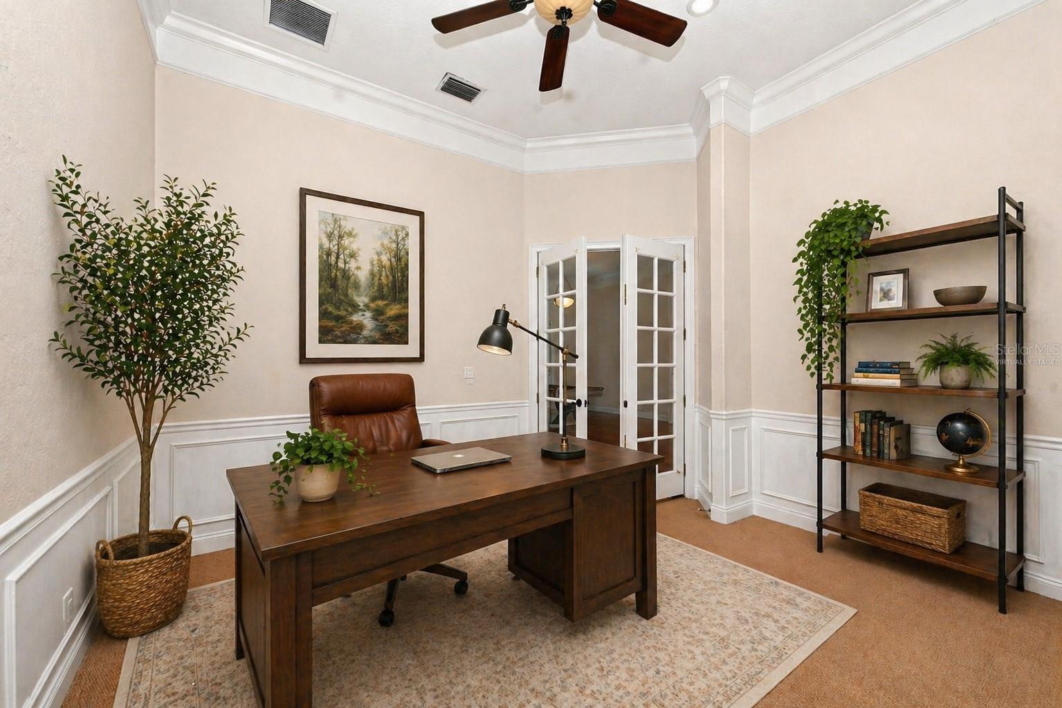 Virtually staged office