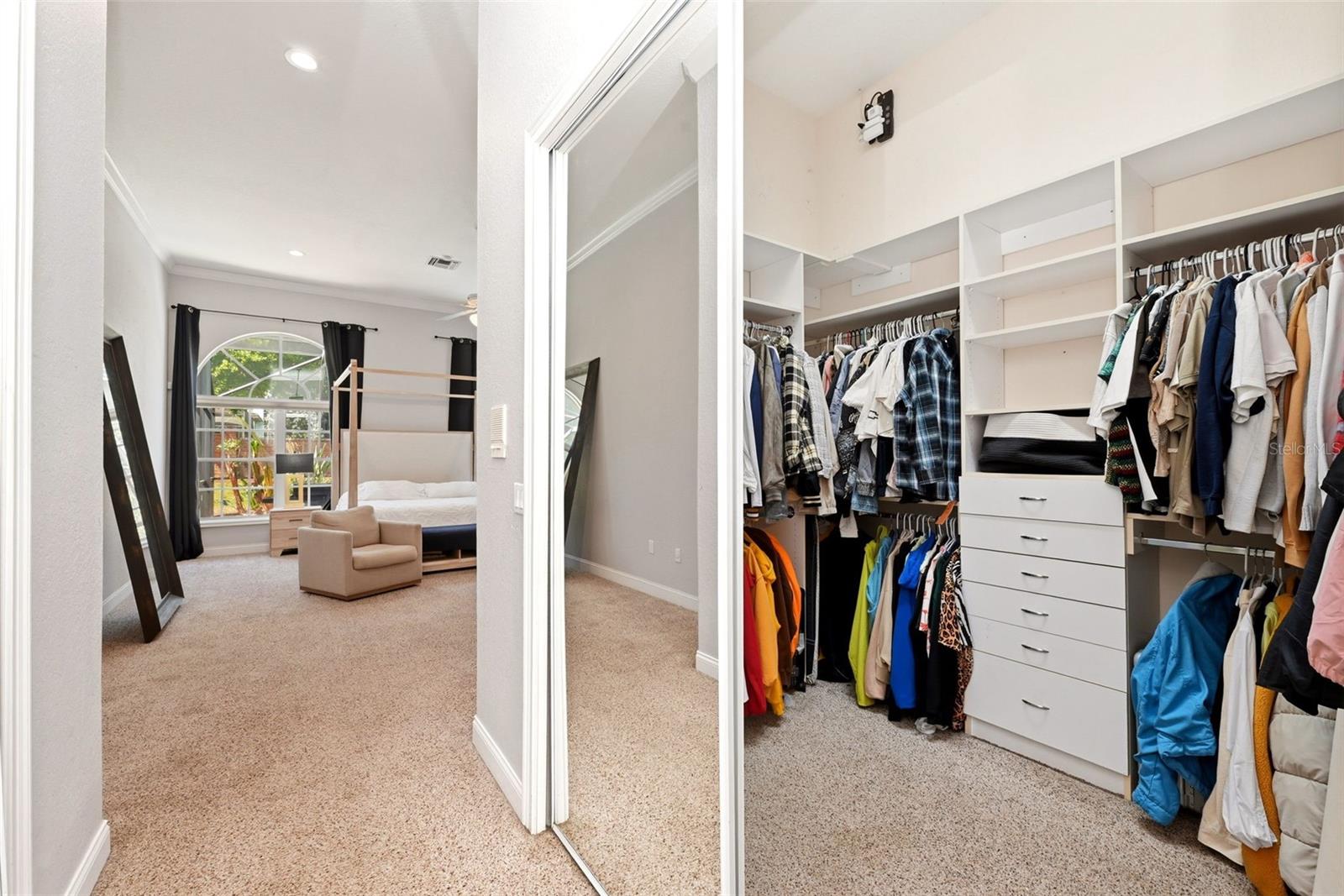 Primary bedroom closet