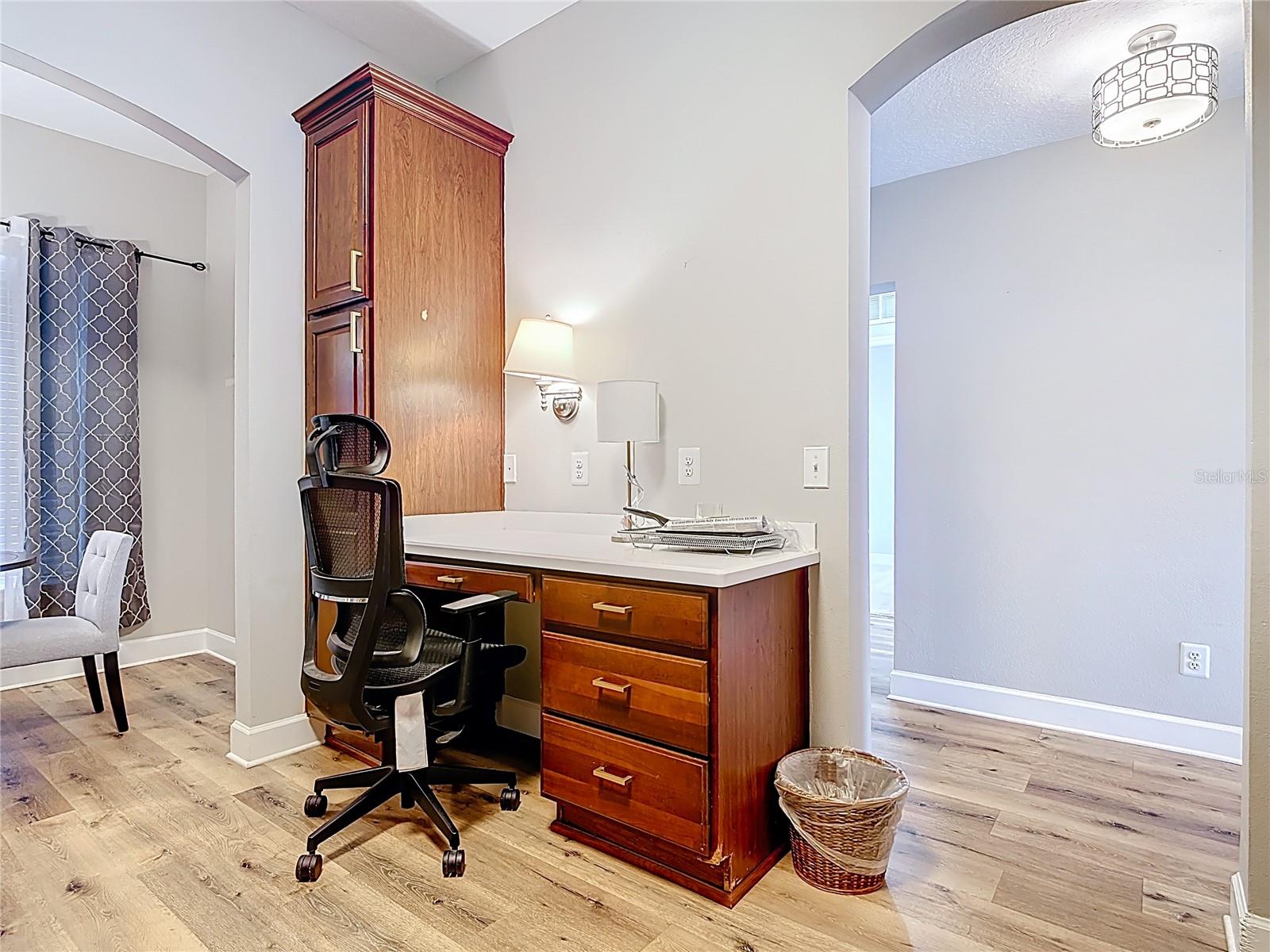 Built-in Desk and Pantry