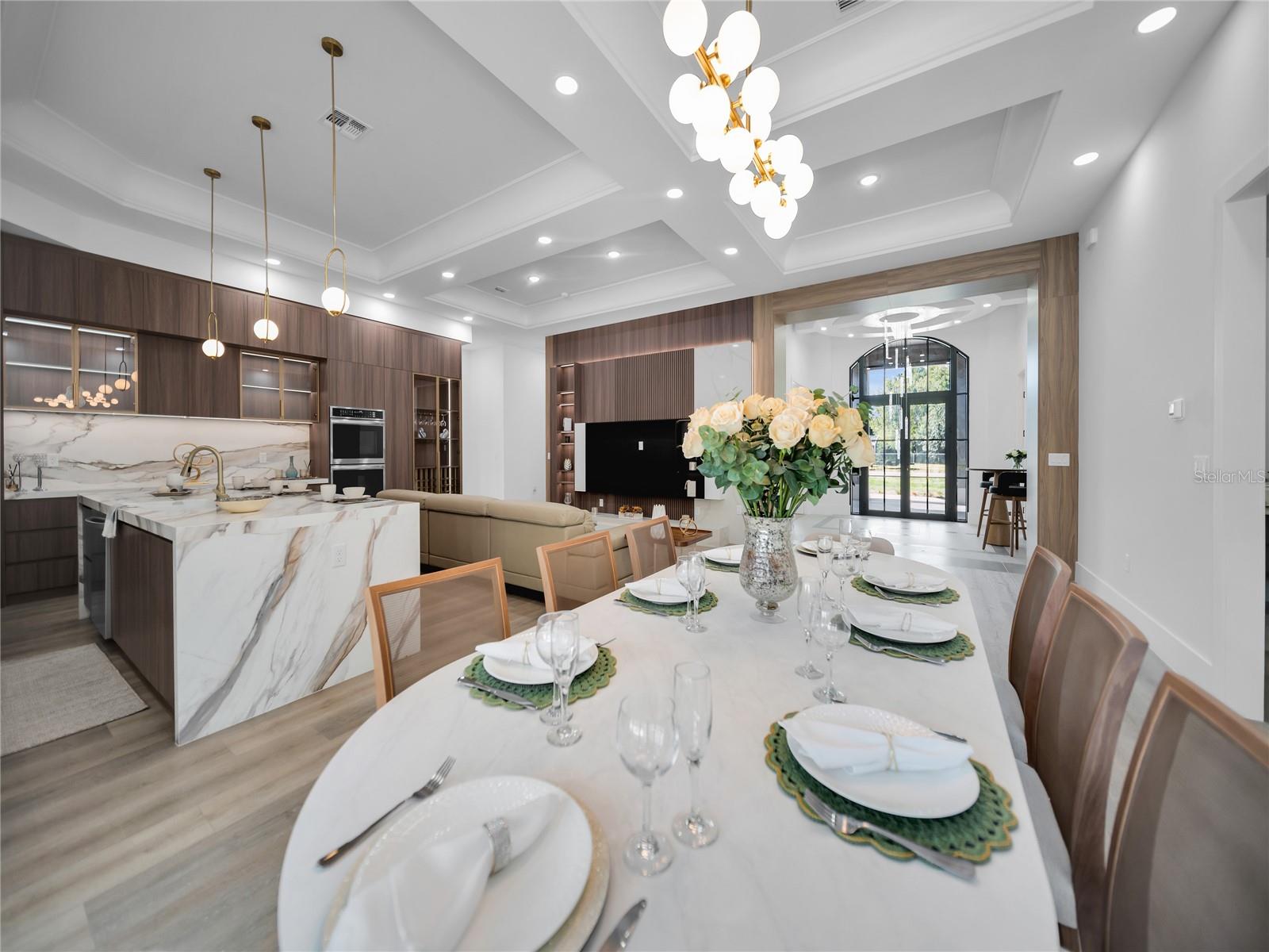 Dining area open to main living space