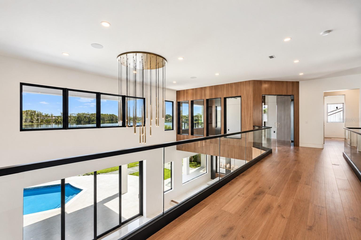 Solid wood floors upstairs