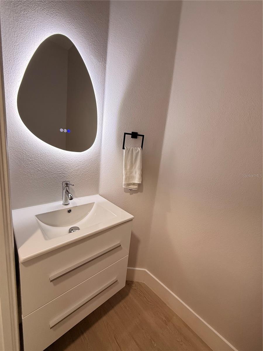 downstairs restroom