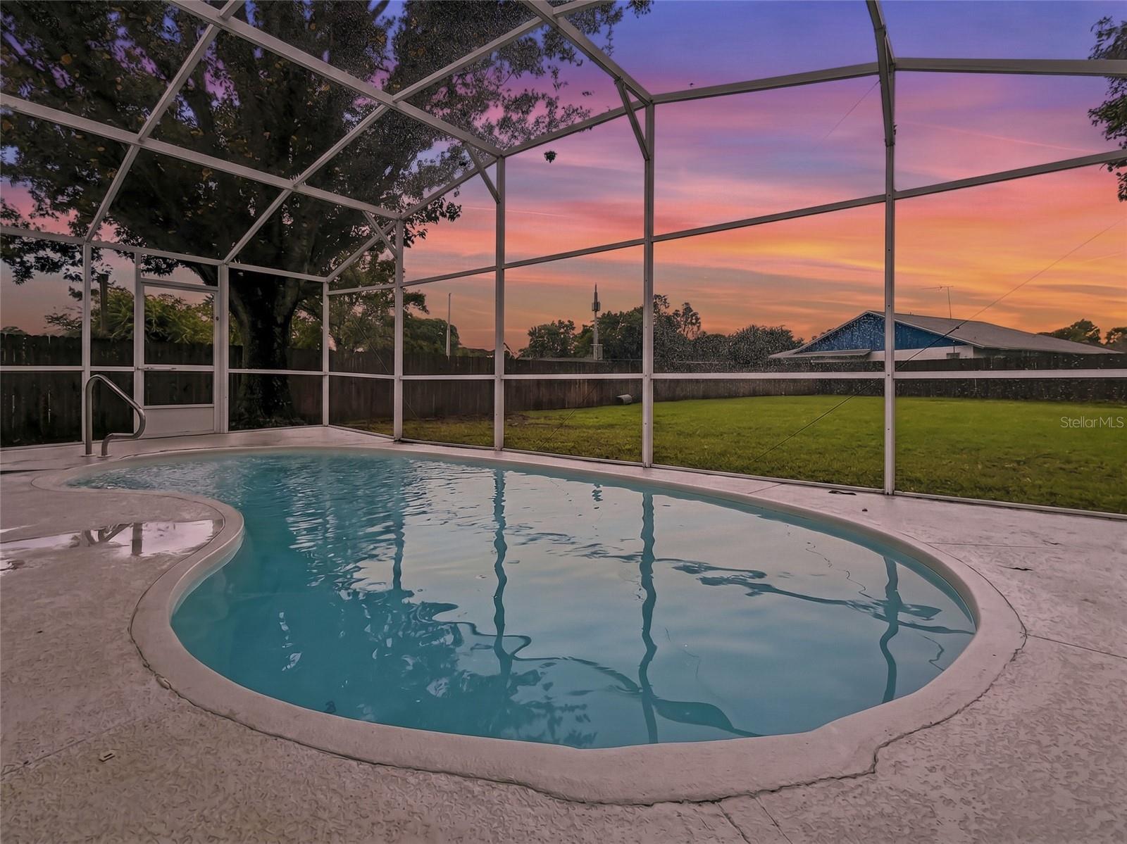 Pool Sunset