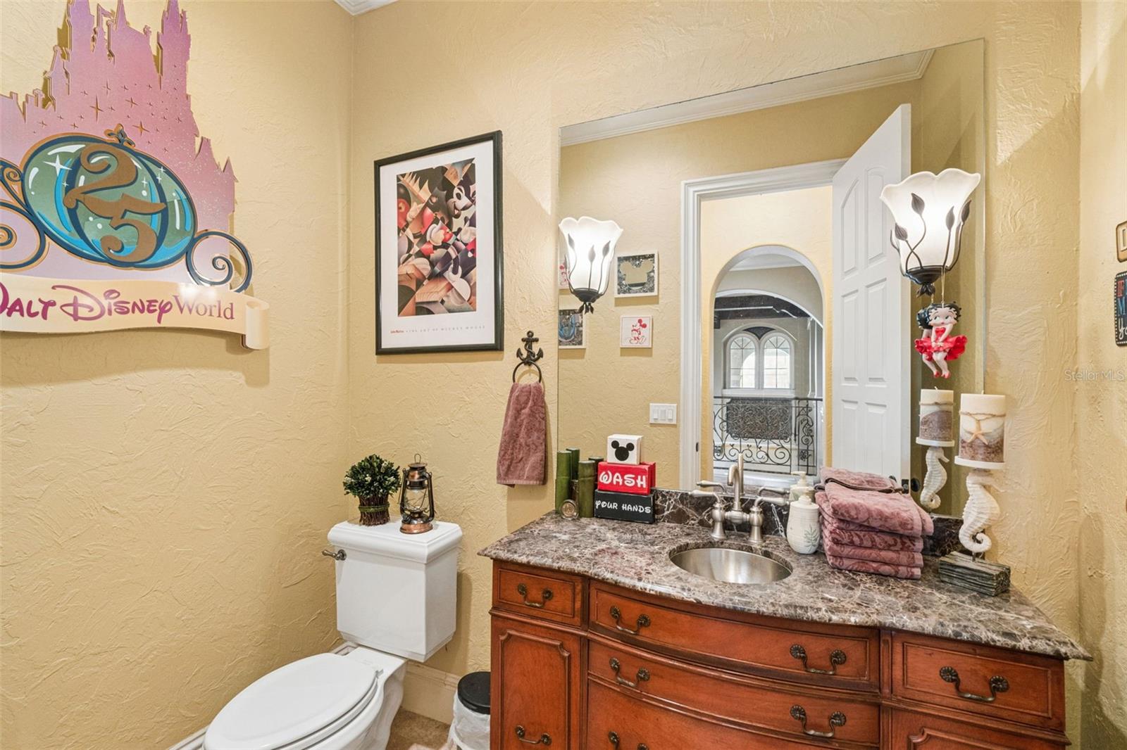2nd floor game room half bath