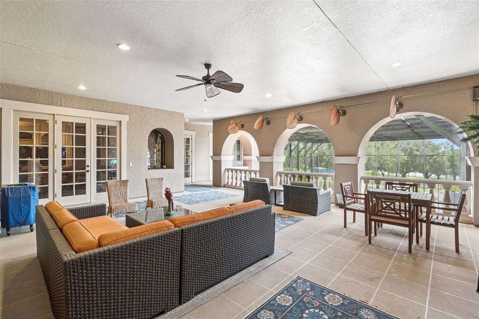 Poolside terrace