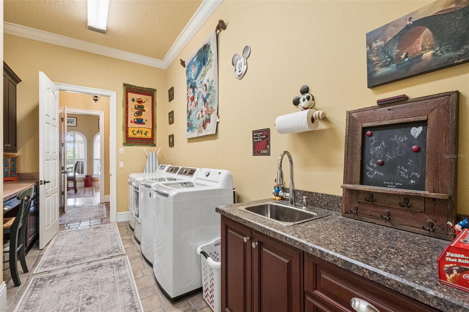2 washers and dryers on the first floor