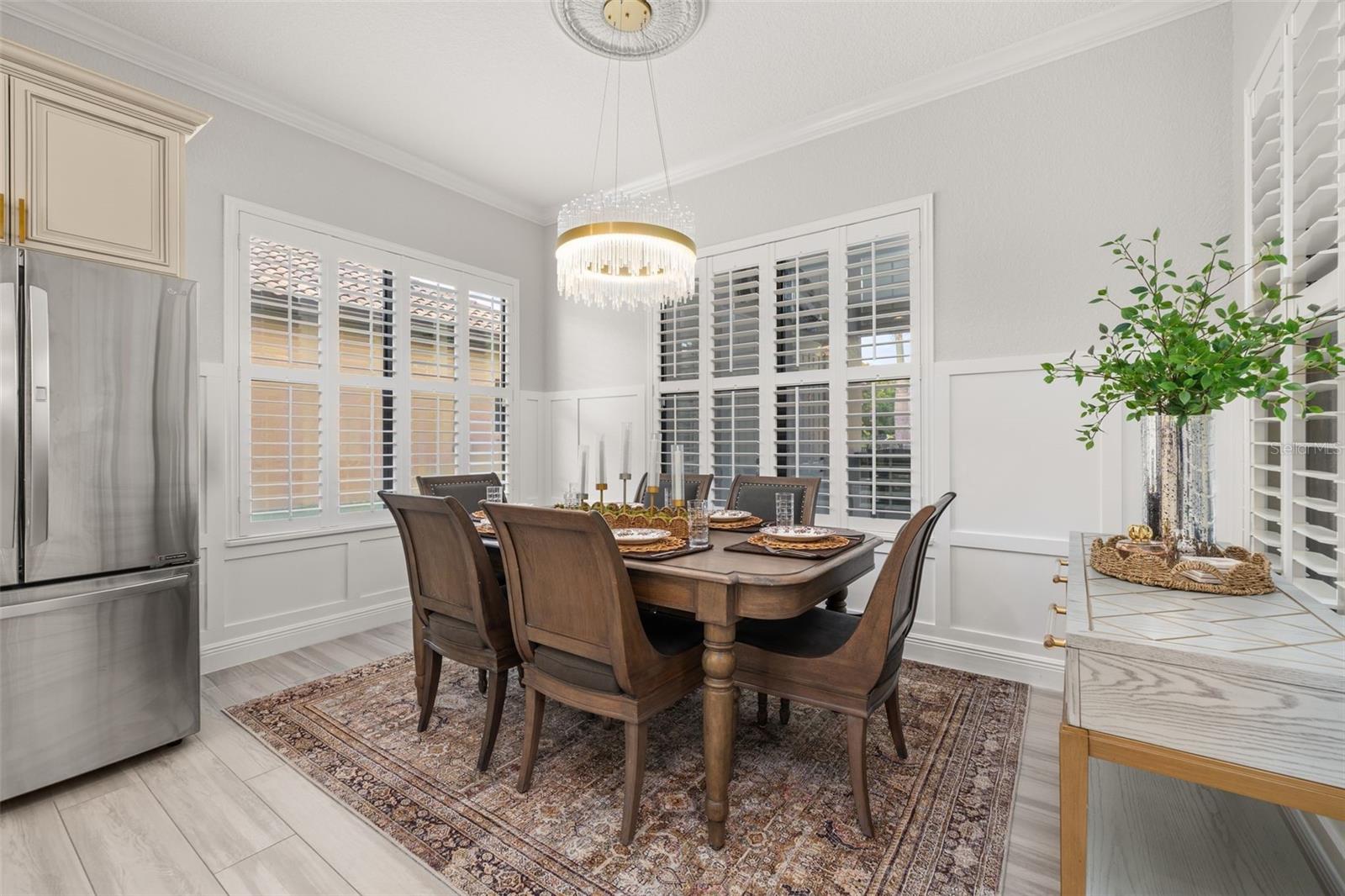 Breakfast nook area in kitchen