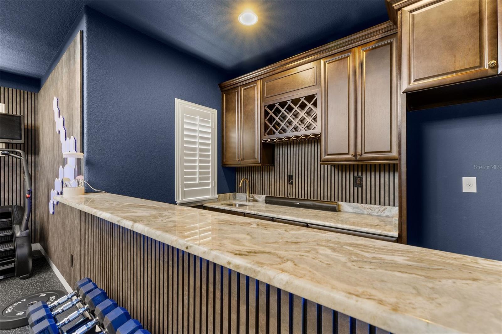 Bar in the gym