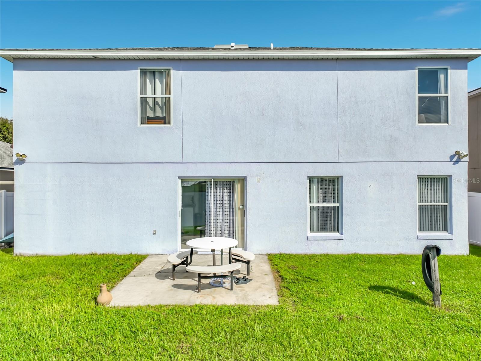 Back of the home